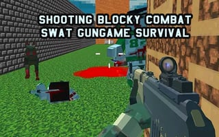 Shooting Blocky Combat Swat Gungame Survival game cover