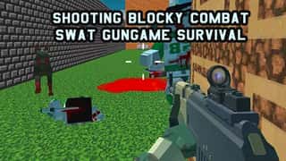 Shooting Blocky Combat Swat Gungame Survival