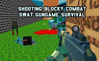 Shooting Blocky Combat Swat Gungame Survival game cover