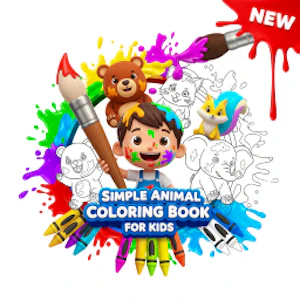 Simple Animal Coloring Book for Kids Thumbnail