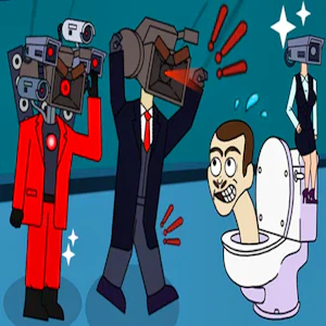 Skibidi Toilet and Titans Thumbnail