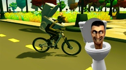 Skibidi Toilet Bike Riding
