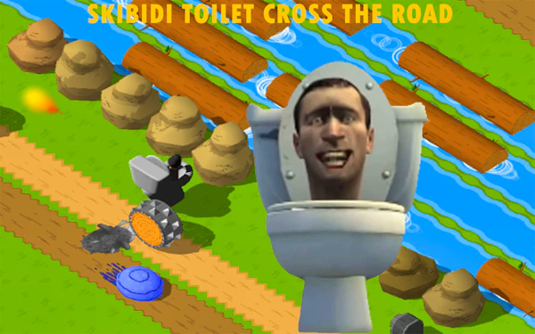 Skibidi Toilet Cross The Road