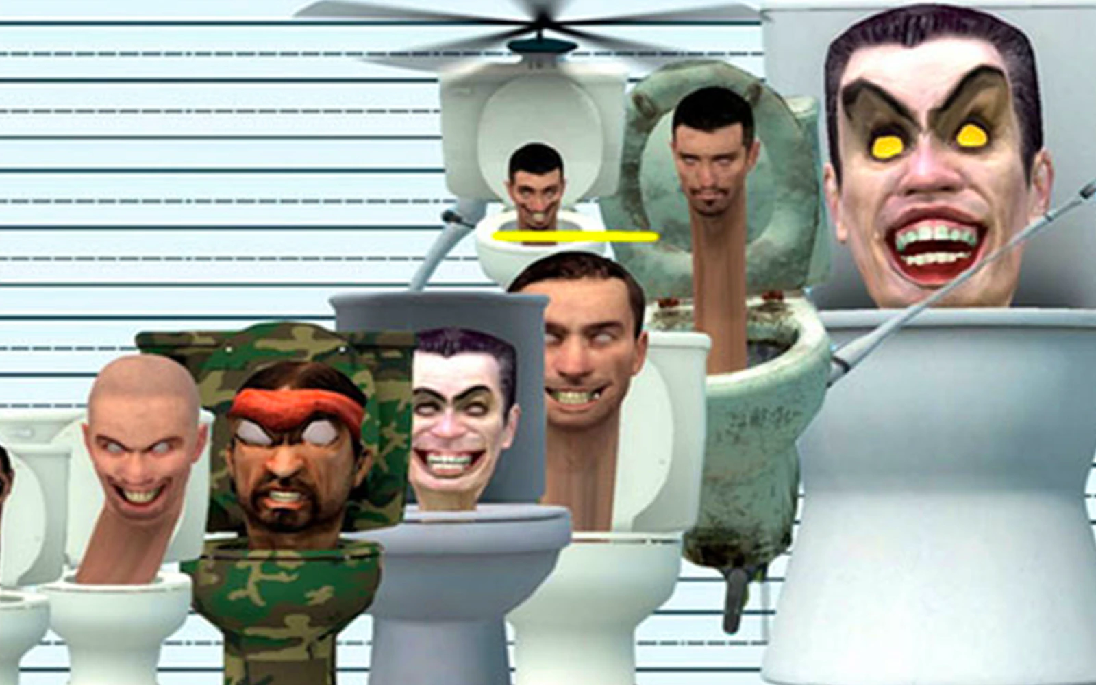 Skibidi Toilet Five Difference — free online thinky game on Glaze Games