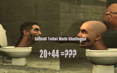 Skibidi Toilet Math challenge game