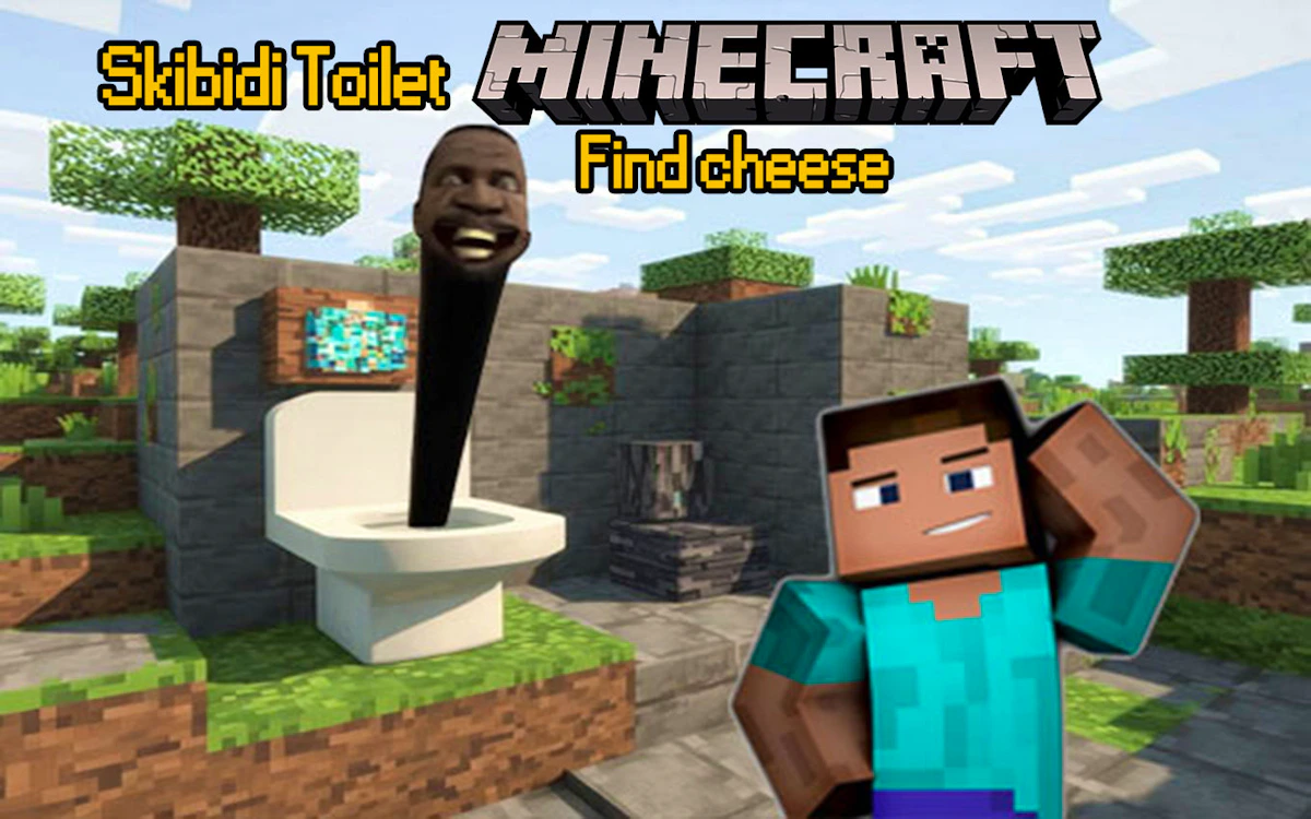 Play Skibidi Toilet Minecraft Find Cheese — free online Hidden Object game
