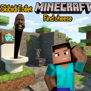 Skibidi Toilet Minecraft Find Cheese Thumbnail