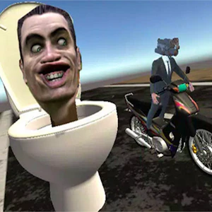 Skibidi Toilet Moto Bike Racing 2 Thumbnail