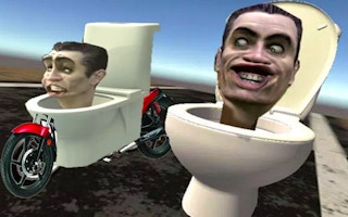 Bike Stunt Skibidi Toilet game cover