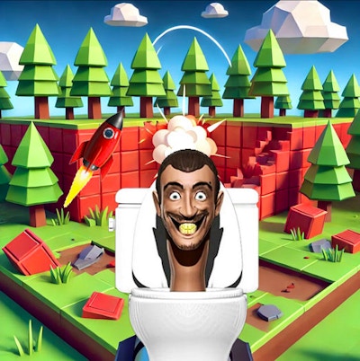Skibidi Toilet Rocket Launcher By Gamepix