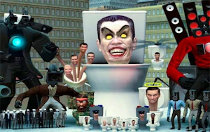 Skibidi Toilet Sliding Puzzle Thumbnail