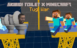 Skibidi Toilet X Minecraft Tug War