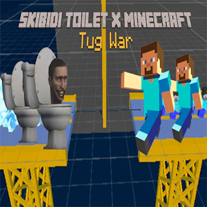 Skibidi Toilet X Minecraft Tug War Thumbnail