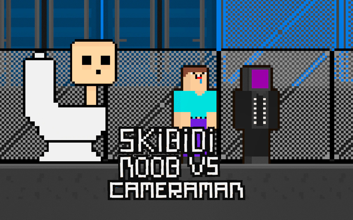 Play Skibidi vs Noob & Cameraman — free online Arcade game