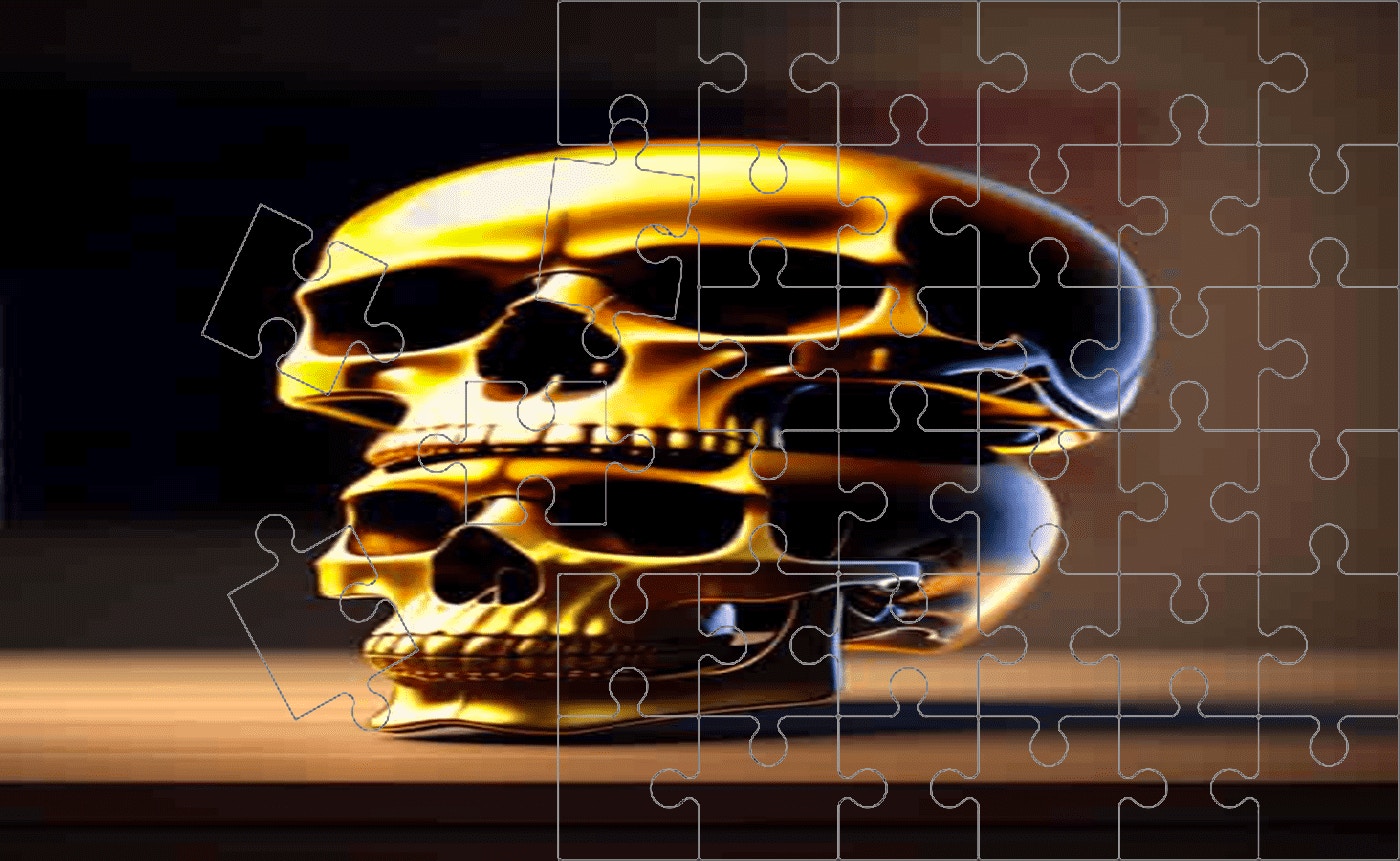 Skull Picture Scramble Challenge