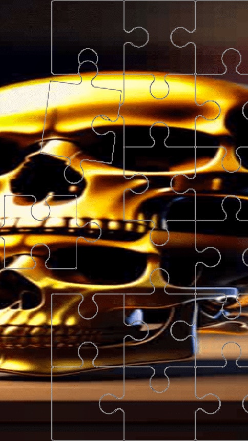 Skull Picture Scramble Challenge