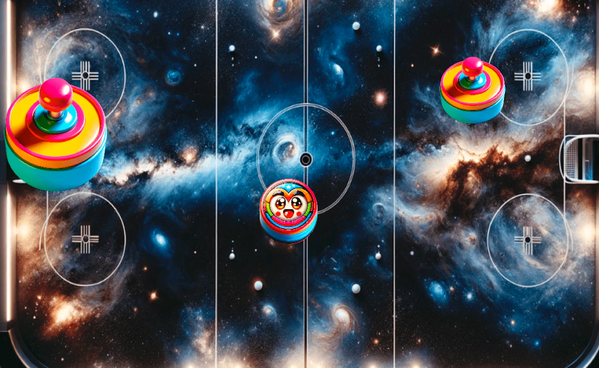 Play Sky Clash Air Hockey vs. Pong — free online Sports game