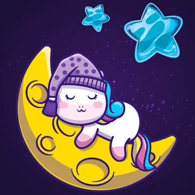 Sleeping Unicorn By Gamepix
