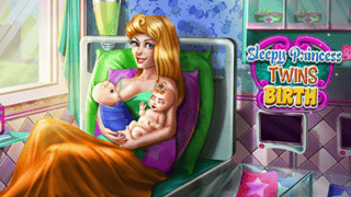 Sleepy Princess Twins Birth game cover