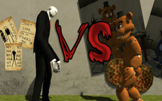 Slenderman Vs Freddy The Fazbear game cover