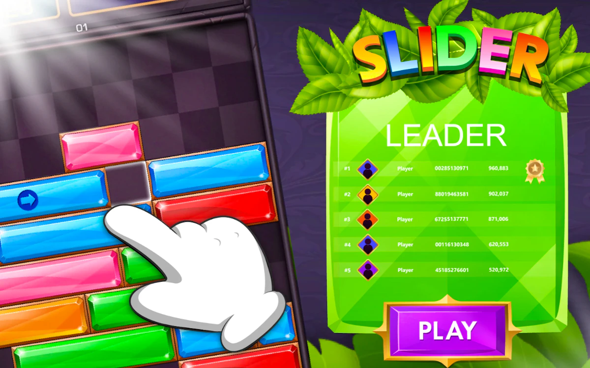 Play Slider — free online Block game
