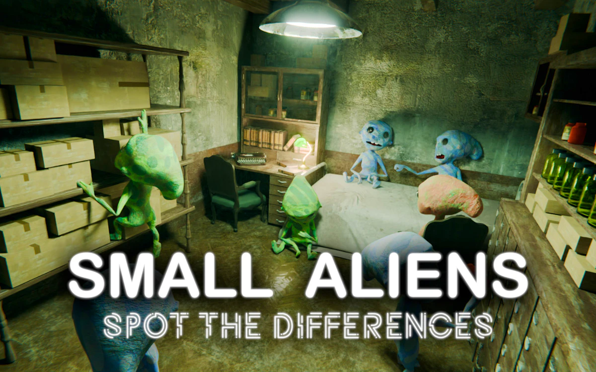 Play Small Aliens - Spot The Differences — free online Puzzle game