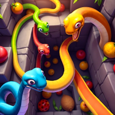 Snake and Fruits By Gamepix