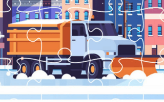 Snow Plow Trucks game cover