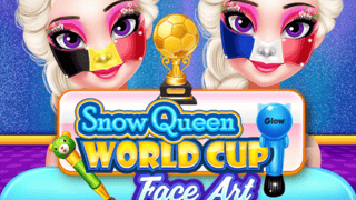Snow Queen World Cup Face Art