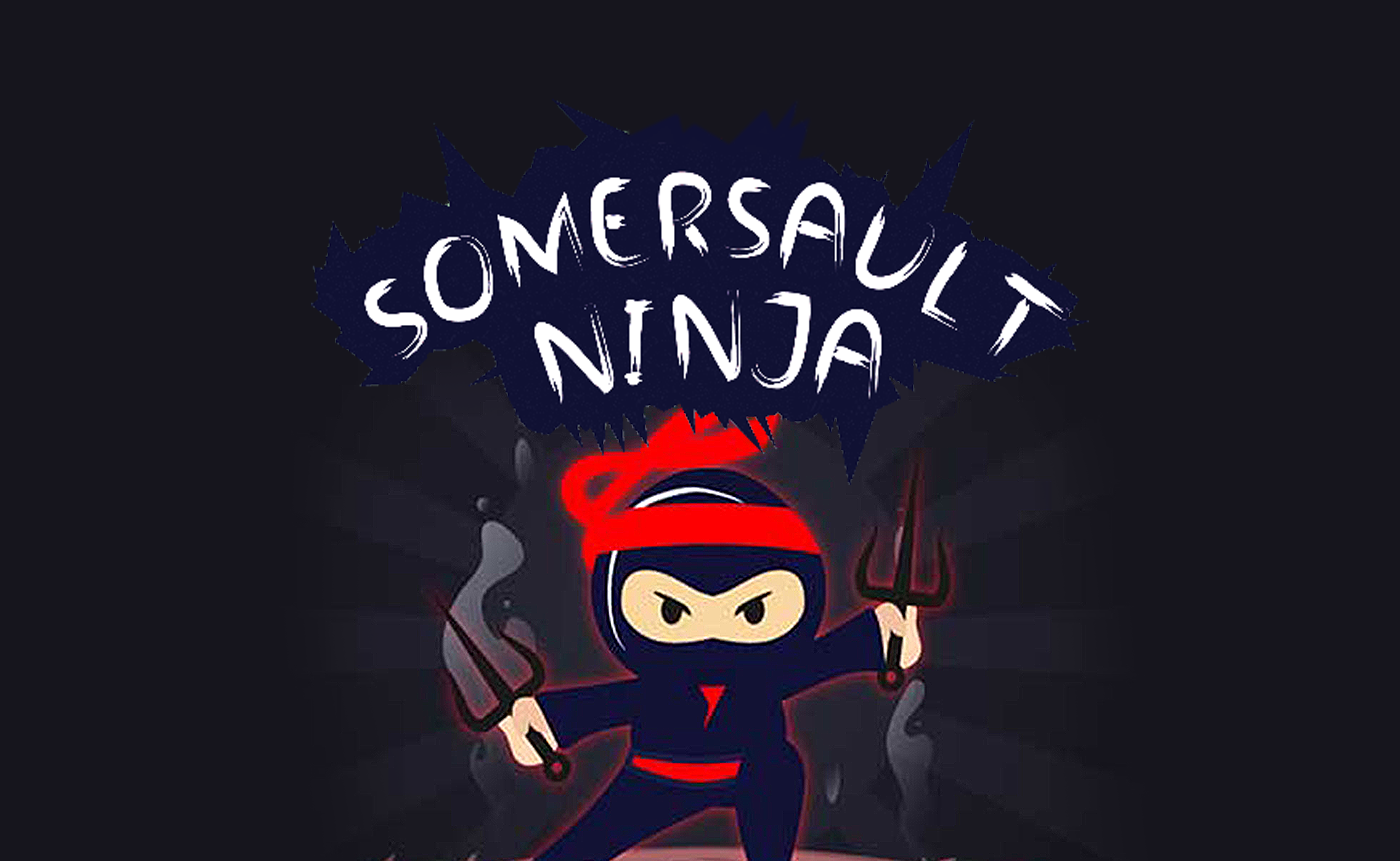 Somersault Ninja-Samurai Ninja Jump 