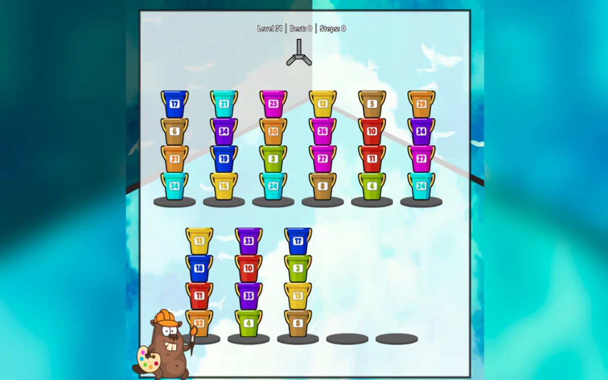 Play Sort Buckets — free online Puzzle game