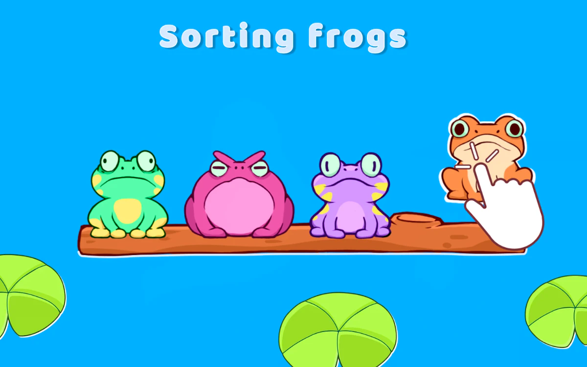 Play Sorting Frogs — free online Puzzle game