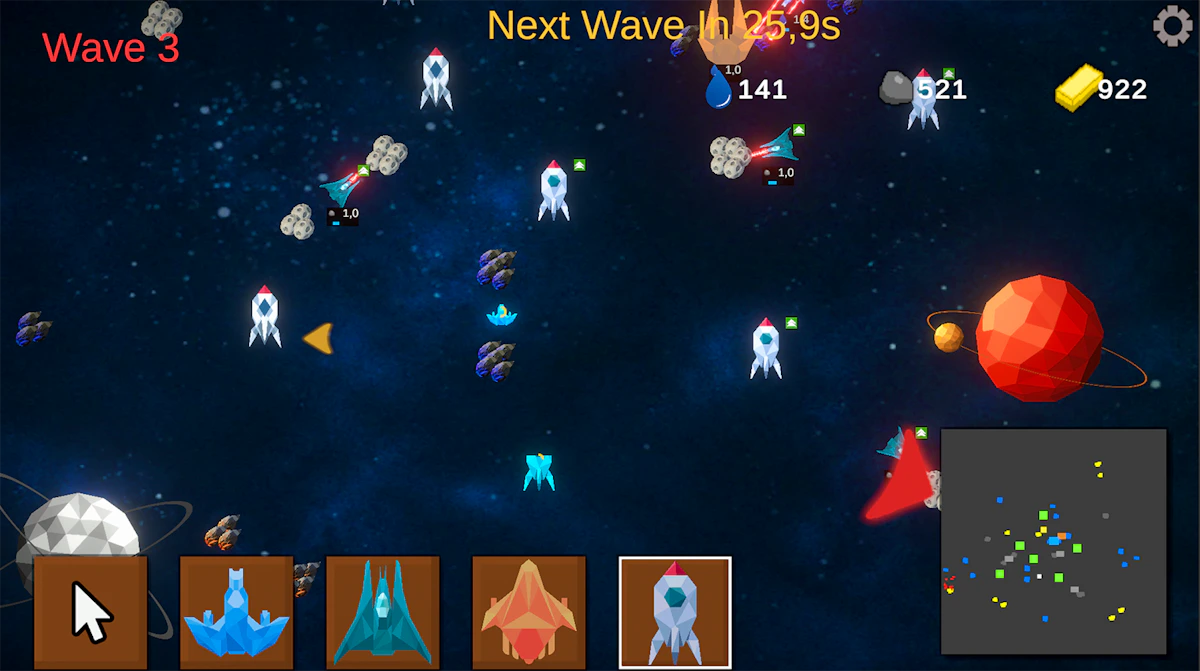 Play Space Builder Defender — free online Strategy game