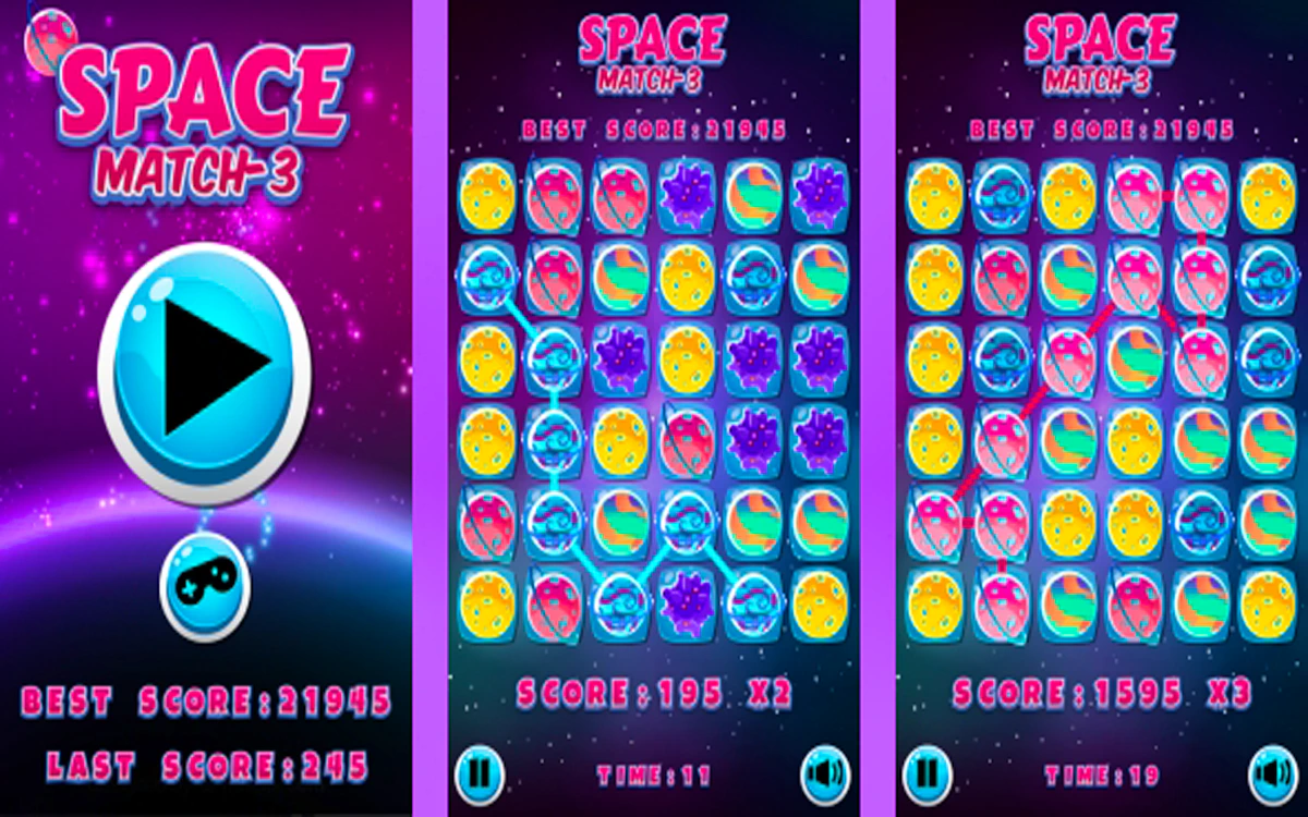 Play Space Match3 — free online Match 3 game