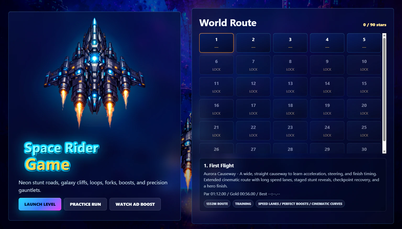 Space Rider Game