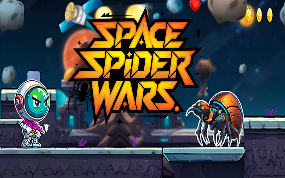 Play Space Spider Wars — free online Battle game