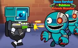 Space Survival Rainbow Friends Monster