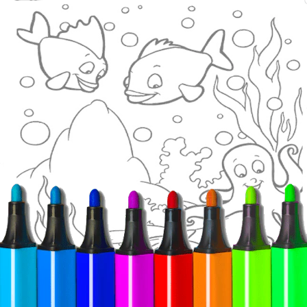 Special Easy Animal Coloring Pages For Kids game thumbnail