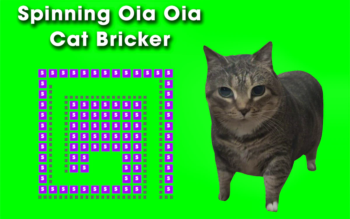 Play Spinning Oia Oia Cat Bricker — free online Block game
