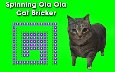 Spinning Oia Oia Cat Bricker game