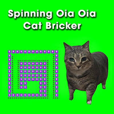 Spinning Oia Oia Cat Bricker By Gamepix