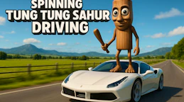 Spinning Tung Tung Sahur Driving