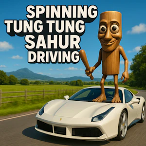 Spinning Tung Tung Sahur Driving Thumbnail