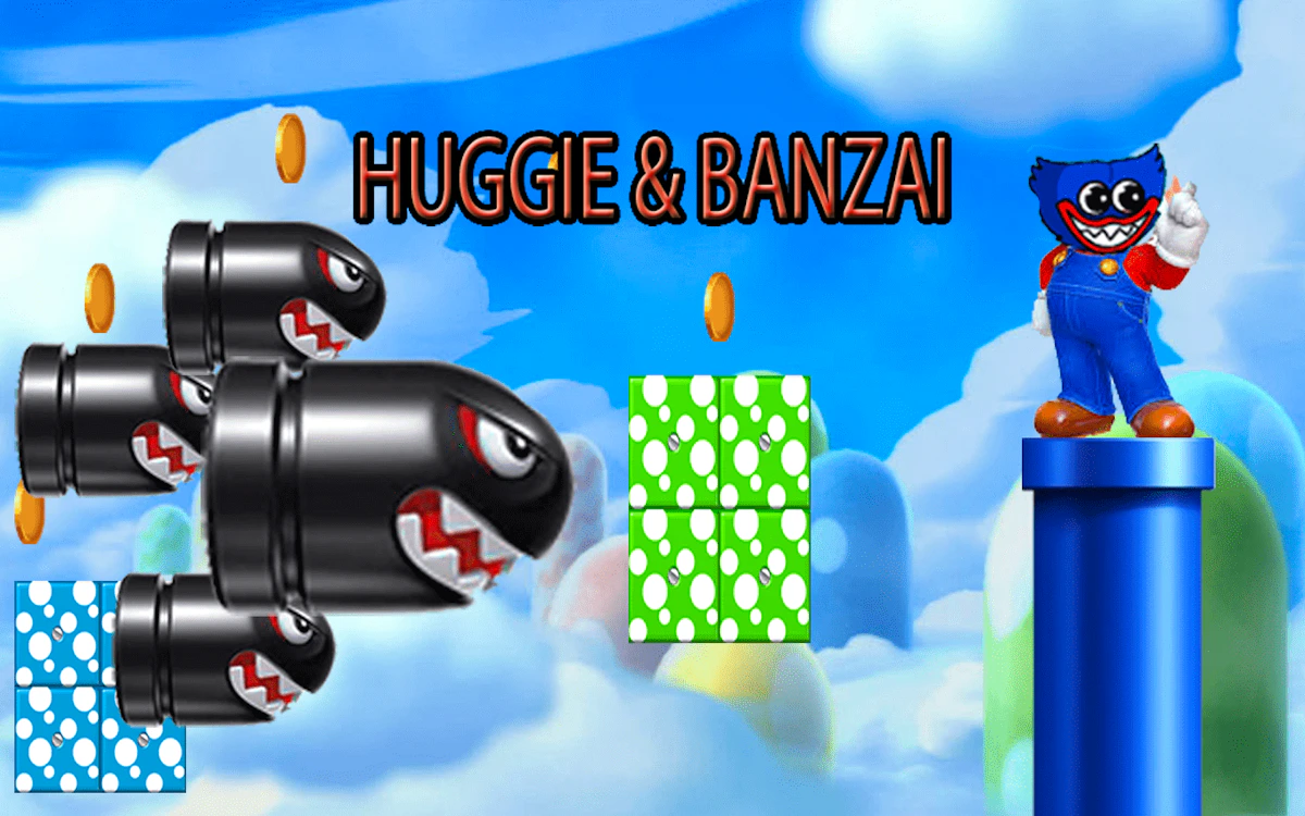 Play Huggie and Banzai — free online Arcade game