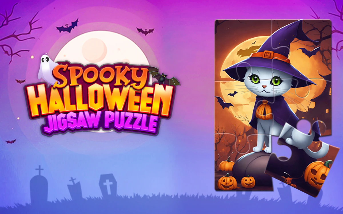 Play Spooky Halloween Jigsaw Puzzle — free online Halloween game