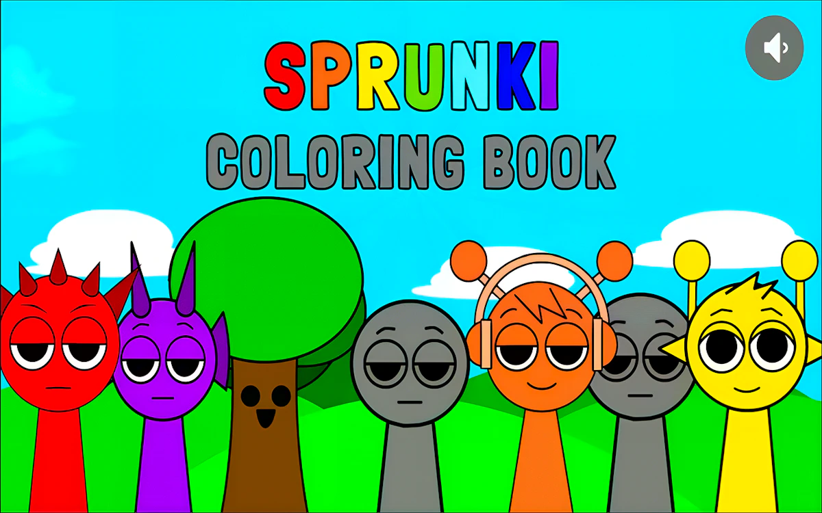 Play Sprunki Coloring Book — free online Coloring game