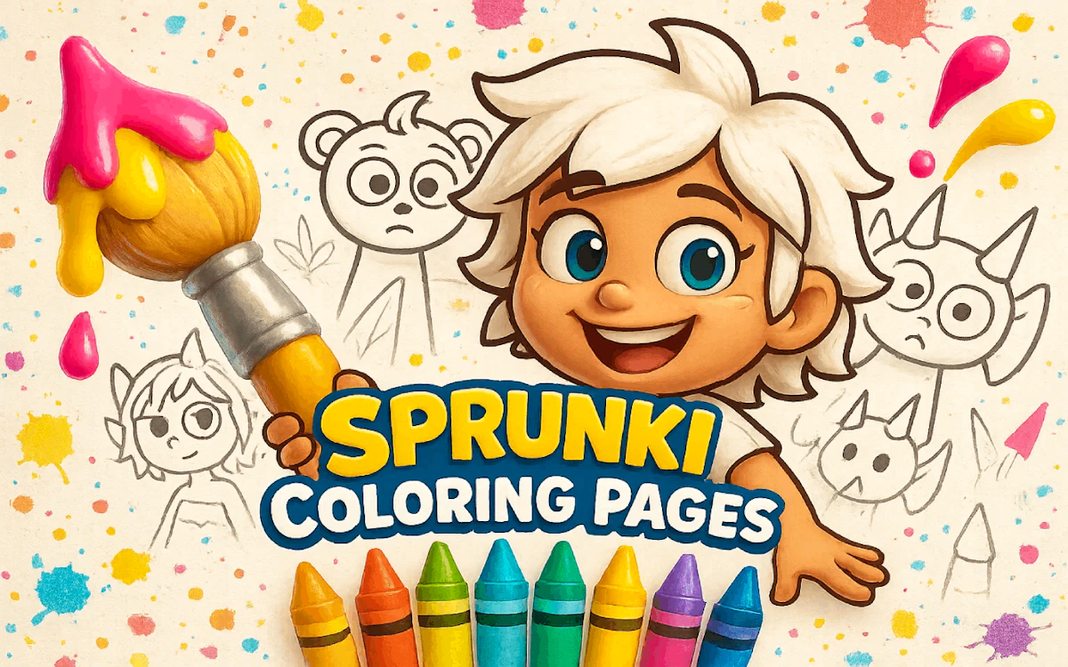 Play Sprunki Coloring Pages — free online Coloring game