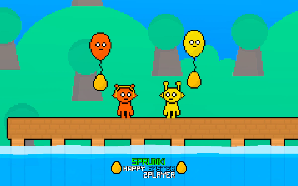 Play Sprunki Happy Easter 2Player — free online Two Player game