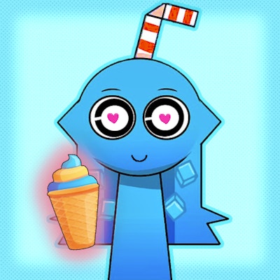 Sprunki Ice Mod - Aqua By Gamepix