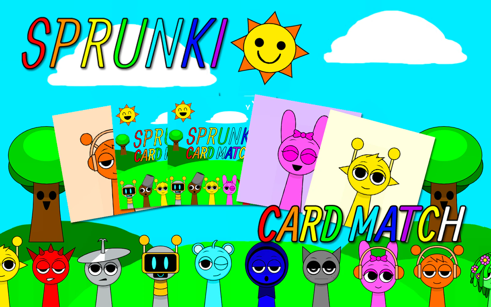 Sprunki Memory Card Match — free online thinky game on Glaze Games
